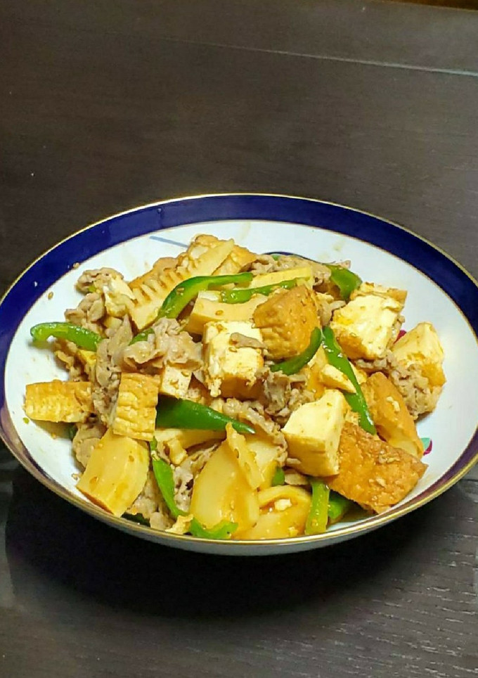豚肉と筍と厚揚げの味噌炒め-レシピのメイン写真