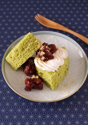 HMで簡単あっというま抹茶シフォンケーキ-レシピのメイン写真
