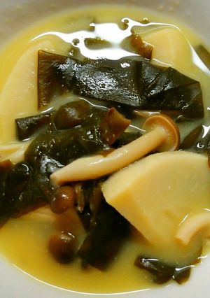 和食＊たけのことワカメしめじの西京味噌煮-レシピのメイン写真