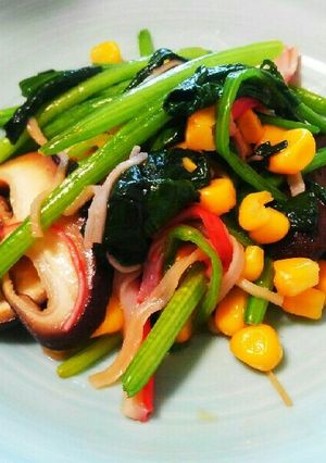 ほうれん草とカニかまの彩り野菜炒め-レシピのメイン写真