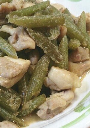 ふきと鶏肉のすりゴマ炒め-レシピのメイン写真