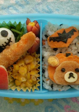 リラックマ【ハロウィン】弁当（キャラ弁）-レシピのメイン写真