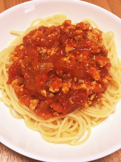 とりひき肉のミートスパゲティ-レシピのメイン写真