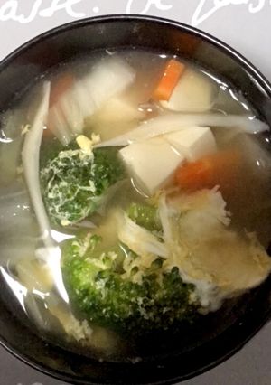 豆腐と野菜のコンソメスープ-レシピのメイン写真