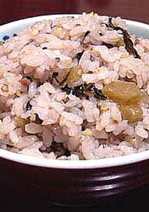 大根の葉で中華風十八穀炊き込み御飯-レシピのメイン写真