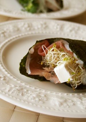生ハムチーズ＊手巻き寿司-レシピのメイン写真