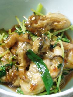 かきと豆苗の味噌炒め-レシピのメイン写真