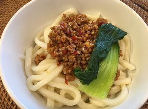 汁なし坦々うどん (肉味噌)(アレンジ)-レシピのメイン写真