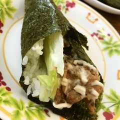 รูปของ ステーキ手巻き寿司