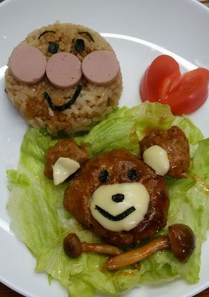 アンパンマンとくまさん☆お子様プレート-レシピのメイン写真