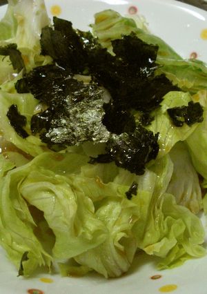 レタスと海苔だけ!!簡単サラダ♡-レシピのメイン写真