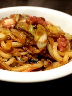 タコとキムチの焼うどん-レシピのメイン写真