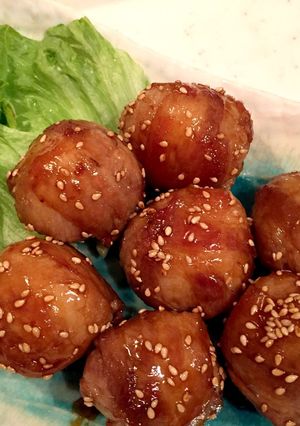 簡単に！豚バラで肉巻きおにぎり☆-レシピのメイン写真