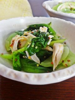青梗菜と鶏ささみの粒マスタード和え-レシピのメイン写真