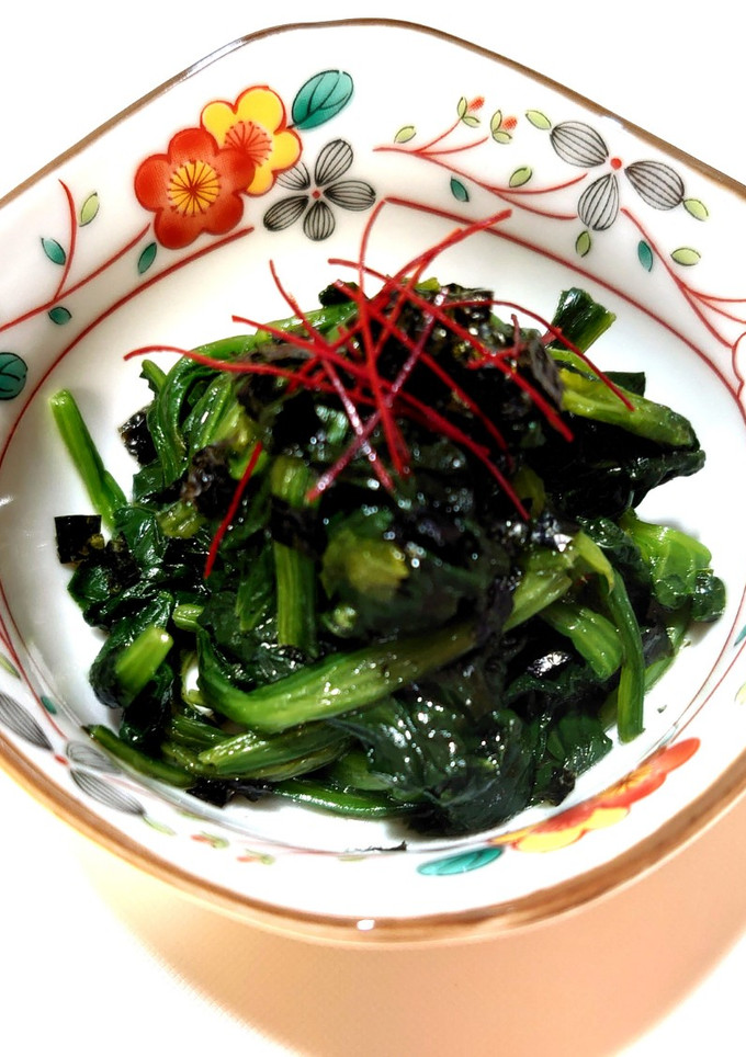 簡単！美味しい♬ほうれん草のごま油炒め♬-レシピのメイン写真