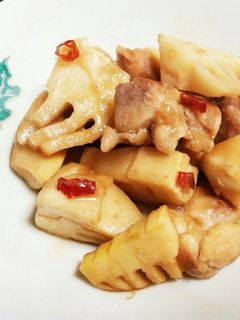 筍と鶏もも肉の照り焼き-レシピのメイン写真