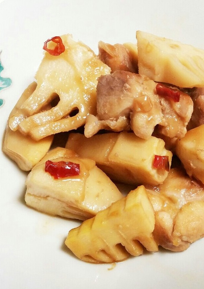 筍と鶏もも肉の照り焼き-レシピのメイン写真