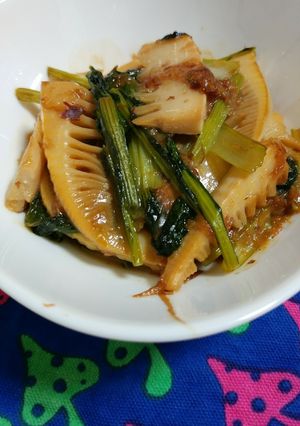 たけのこと小松菜の炒め物～バター風味～-レシピのメイン写真