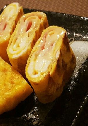絶品！とろーりチーズとベーコンの卵焼き-レシピのメイン写真
