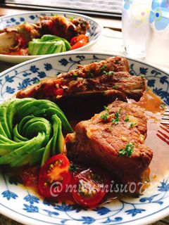 簡単☆圧力鍋で豚スペアリブのトマト煮-レシピのメイン写真