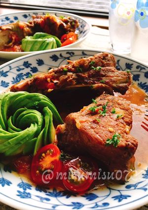 簡単☆圧力鍋で豚スペアリブのトマト煮-レシピのメイン写真