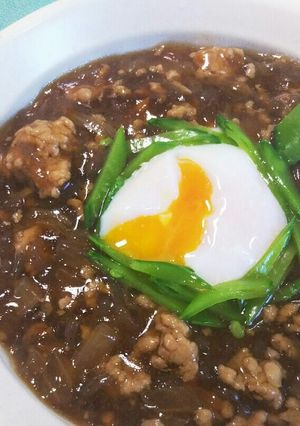おさいふお助け♪豚ミンチのあんかけ丼-レシピのメイン写真
