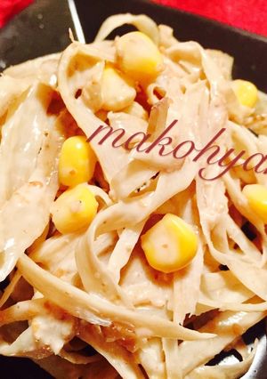 食育☆胡麻ゴボウ&コーンサラダ/ピーラー-レシピのメイン写真