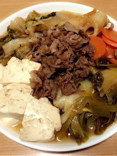 フライパンでできる☆すき焼き風肉豆腐-レシピのメイン写真