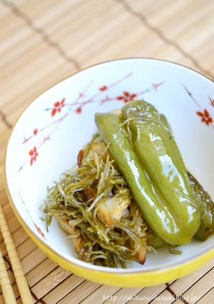 ピーマンと竹輪のきざみ昆布の煮浸し-レシピのメイン写真