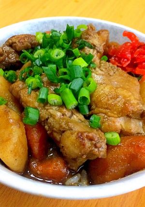 残りカレーの和風カレー丼-レシピのメイン写真