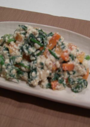 春菊とにんじんの白和え-レシピのメイン写真