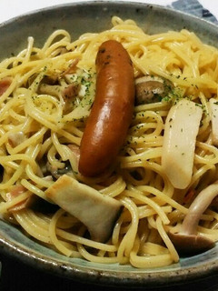 キノコたっぷりクリームパスタ-レシピのメイン写真