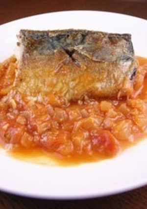 美肌☆簡単　鯖（サバ）のトマト煮-レシピのメイン写真