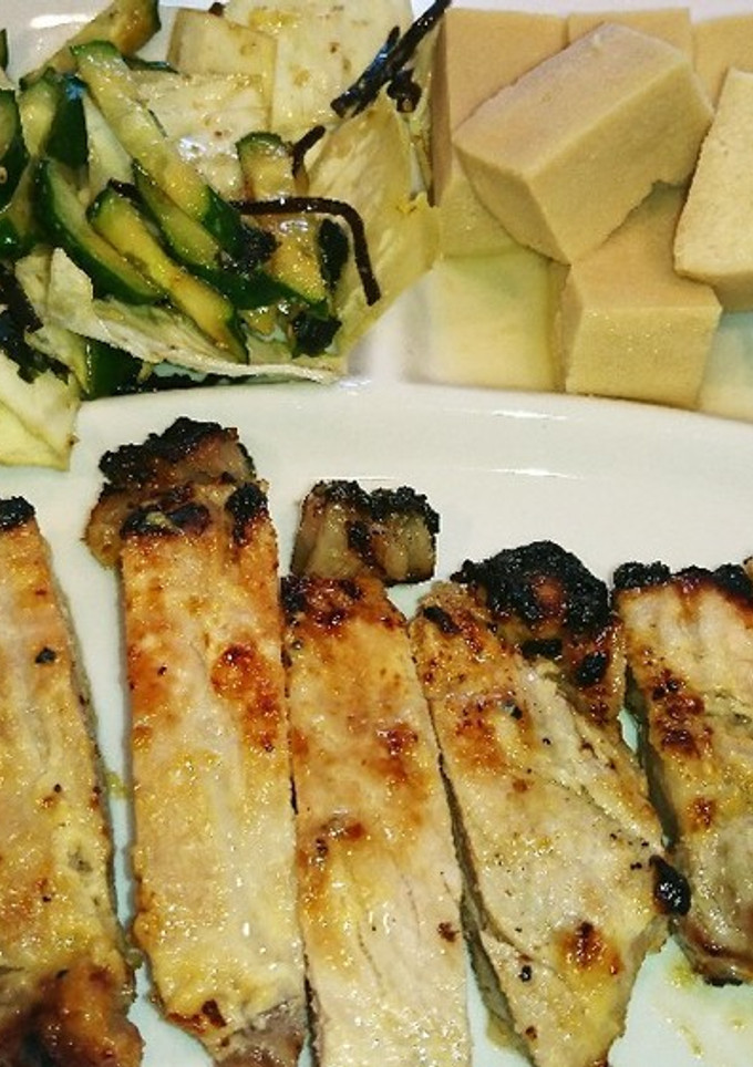 魚焼きグリルで、豚肉のみそマヨ漬け焼き-レシピのメイン写真