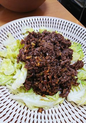 牛肉と春キャベツのオイスターソース炒め-レシピのメイン写真