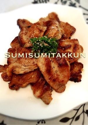 豚の生姜焼き☆シソレモン塩のせ♪-レシピのメイン写真
