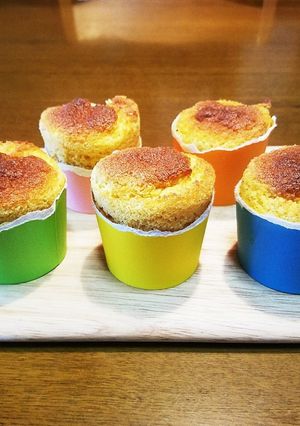 材料５つ♥糖質オフの、おからシフォン-レシピのメイン写真