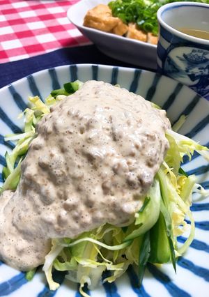 納豆で♪クリーミードレッシング♪-レシピのメイン写真