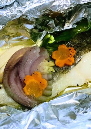 塩タラのホイル蒸し♪フライパンで簡単♪-レシピのメイン写真