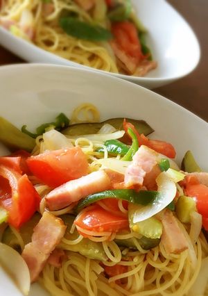 ありあわせパスタ♪柚子胡椒風味-レシピのメイン写真