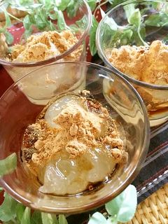 片栗粉で簡単★わらび餅風スイーツ-レシピのメイン写真