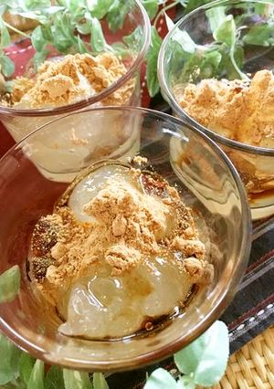 片栗粉で簡単★わらび餅風スイーツ-レシピのメイン写真