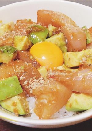 絶品タレ♡まぐろアボカドのユッケ丼-レシピのメイン写真