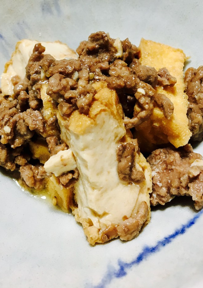厚揚げとひき肉の甘酢炒め♪-レシピのメイン写真