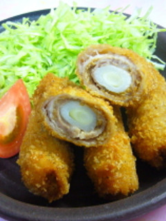 ねぎ巻きひとくちカツ・胡麻味噌風味-レシピのメイン写真