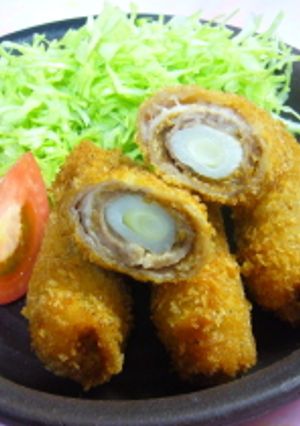 ねぎ巻きひとくちカツ・胡麻味噌風味-レシピのメイン写真