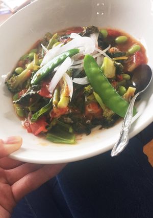 夏野菜のあんかけ丼-レシピのメイン写真