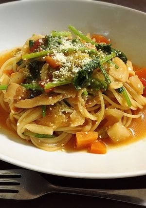 余ったミネストローネでリメイクパスタ-レシピのメイン写真