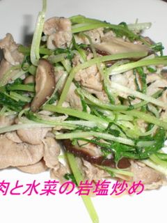 豚肉と水菜の岩塩炒め-レシピのメイン写真