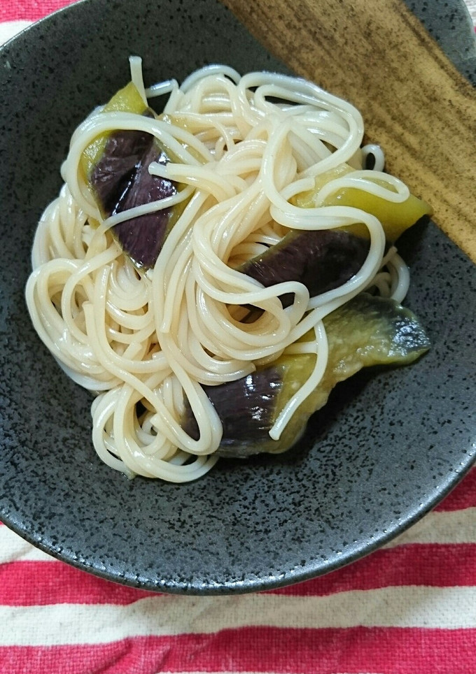 さっと調理！！茄子とそうめん煮-レシピのメイン写真